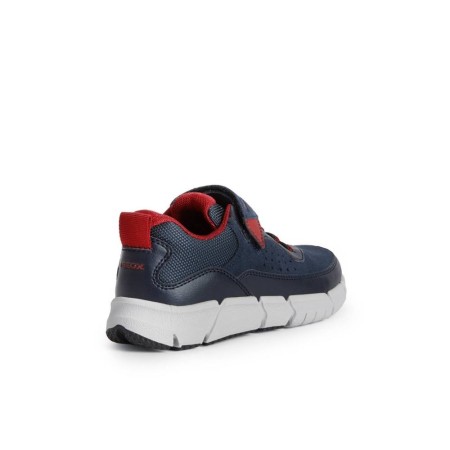 Παιδικό δερμάτινο sneaker Geox Flexyper J269BA 022FU C0735 Μπλε